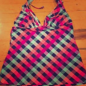 🎃Plaid Tankini size Large